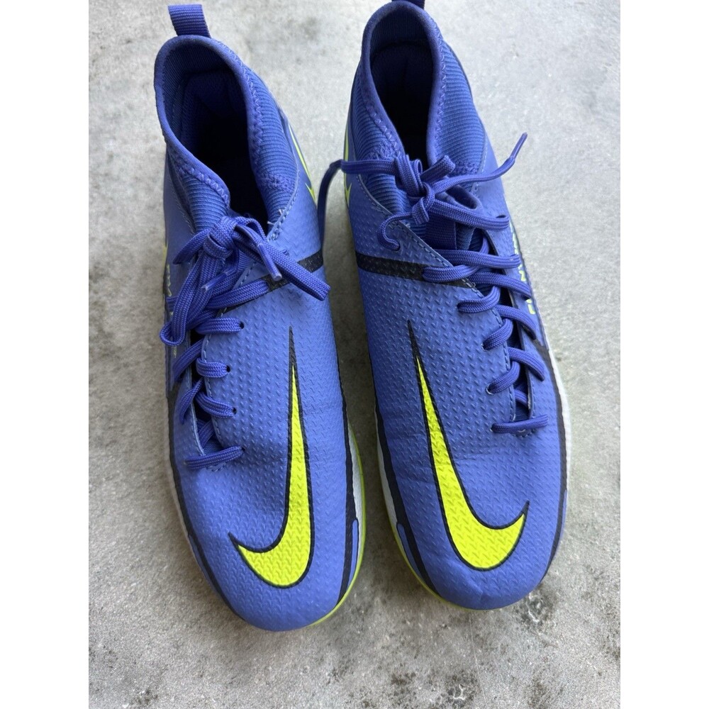 Nike Phantom GT2 Academy DF TF Youth Turf Soccer Shoes 4.5Y Blue Volt